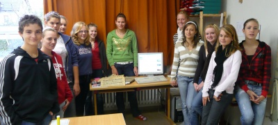Die Geburtshelfer des Projekts, das Team der AG Heimatgeschichte im Schuljahr 2007/08